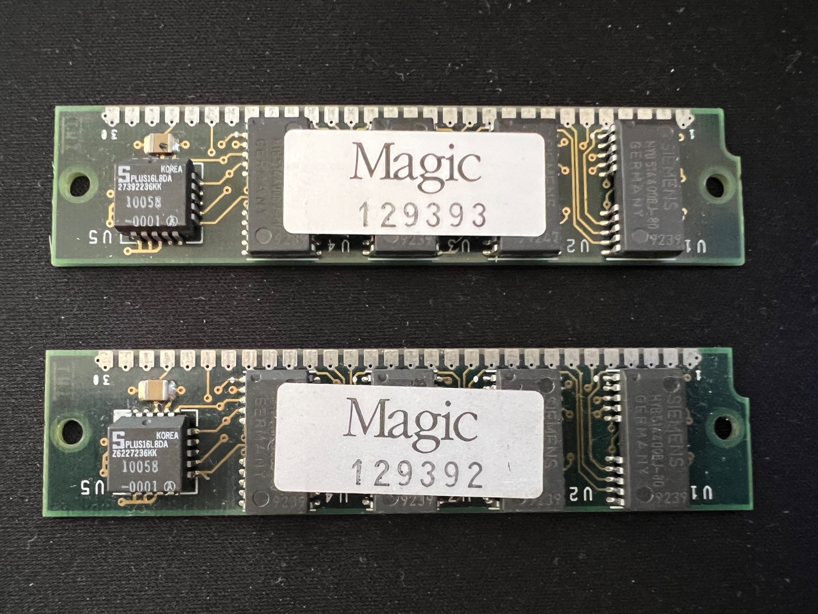 512K Mac 30 PIN SIMM RAM DRAM 80ns 5 chip 1MB Lot of 2 RAM / Memory