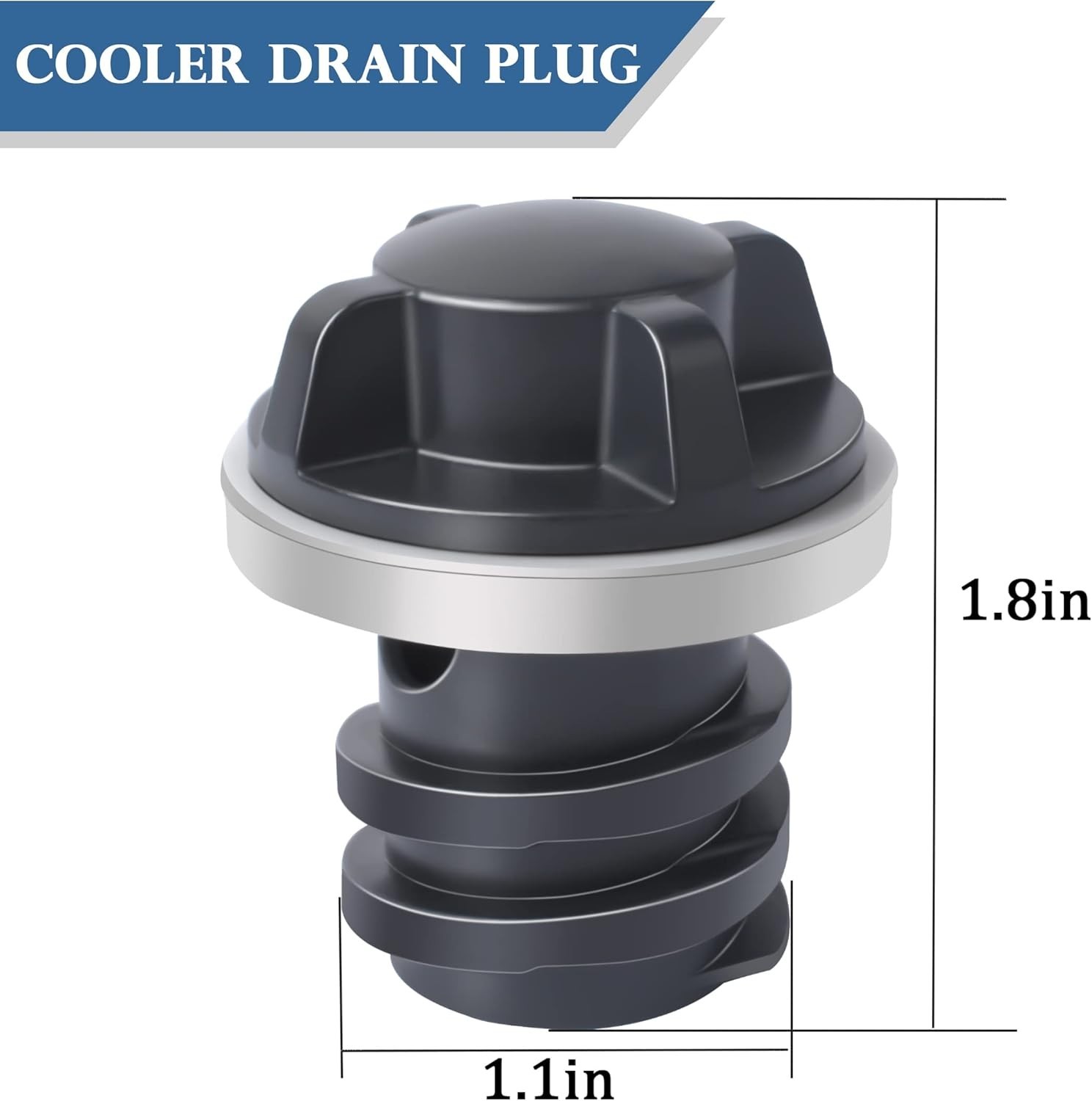Universal Cooler Drain Plug Replacement – 2 Leak-Proof Accessories for Yeti/Rtic