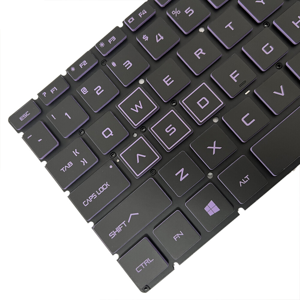 Purple backlight keyboard for HP Pavilion Gaming 15-DK 15-DK0000 15-DK1000
