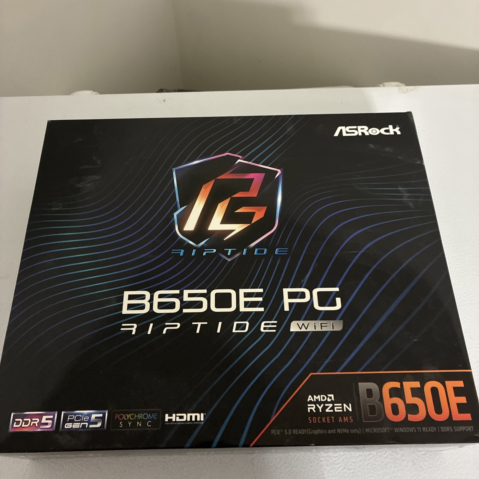 ASRock B650E PG Riptide WiFi AM5 ATX AMD Motherboard New Open Box Unused RMA