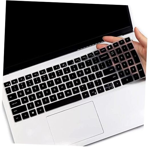 Keyboard Cover for 2026 2025 Dell 15 Laptop DC15250 DC15255 15.6″ Dell Black