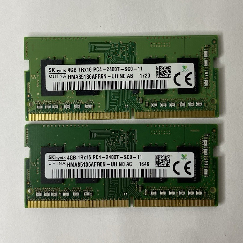 SK hynix 8GB (2x4GB) DDR4 SO-DIMM PC4-2400T 260-Pin HMA851S6AFR6N-UH