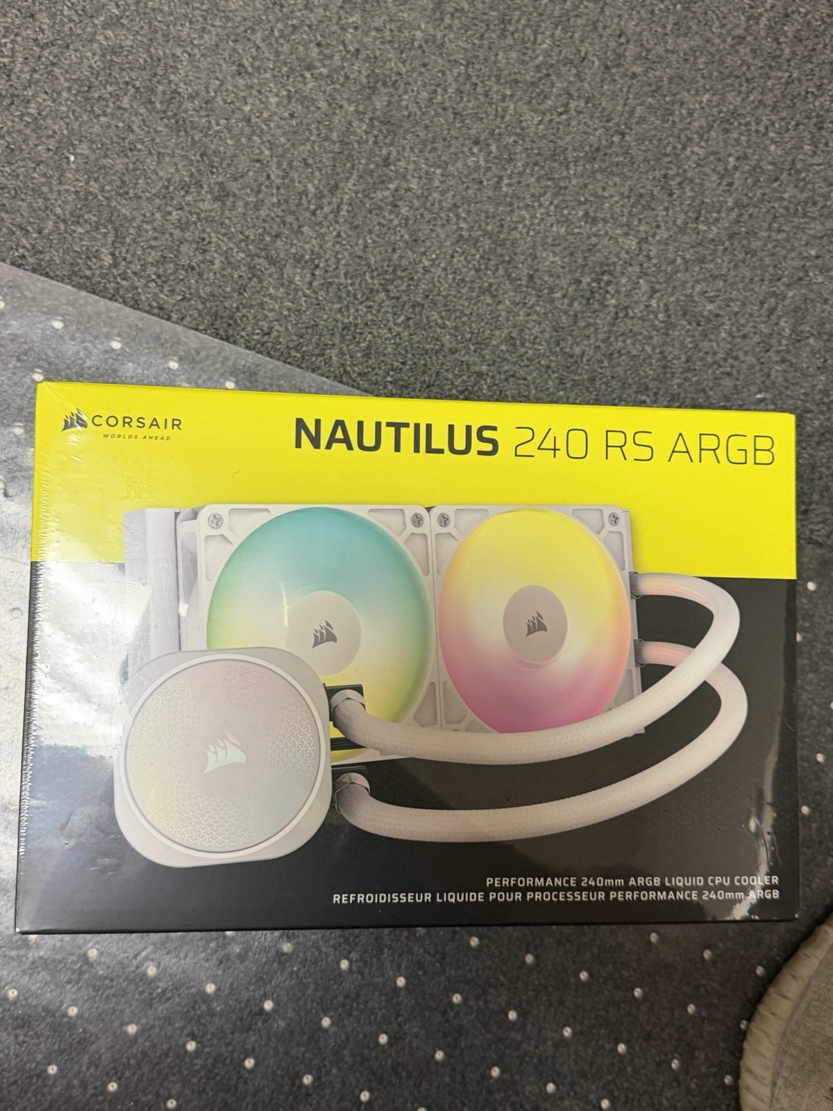 Sealed CORSAIR iCUE Link Titan 240 RX RGB AIO CPU Cooler – White – RS120 Fans