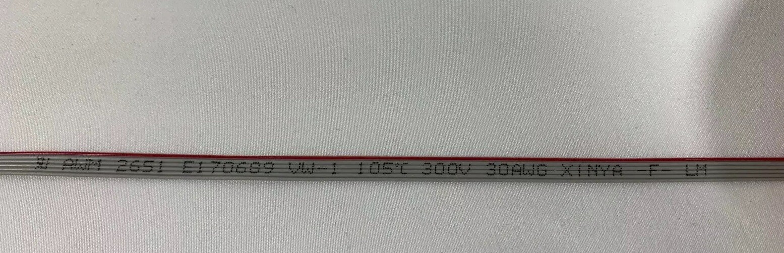 Rise Ribbon Cable E220709 AWM 20798 80C 60V Viewsonic VA24525m Compatible Part