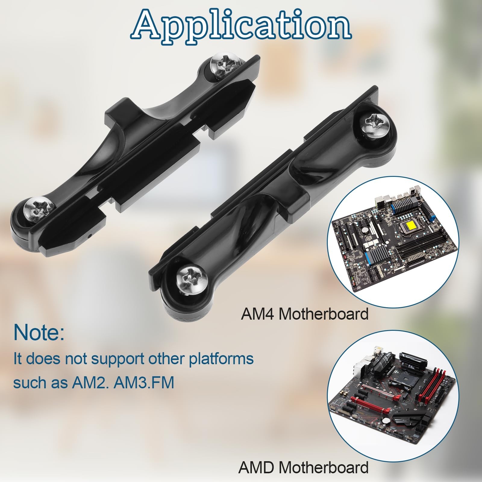 CPU Fan Bracket for AM4 Backplate, 2 Pairs Set with Screwdriver…