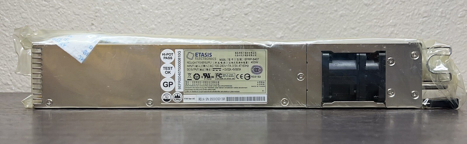 ETASIS EFRPS407 POWER SUPPLY 400w TL295 G1N