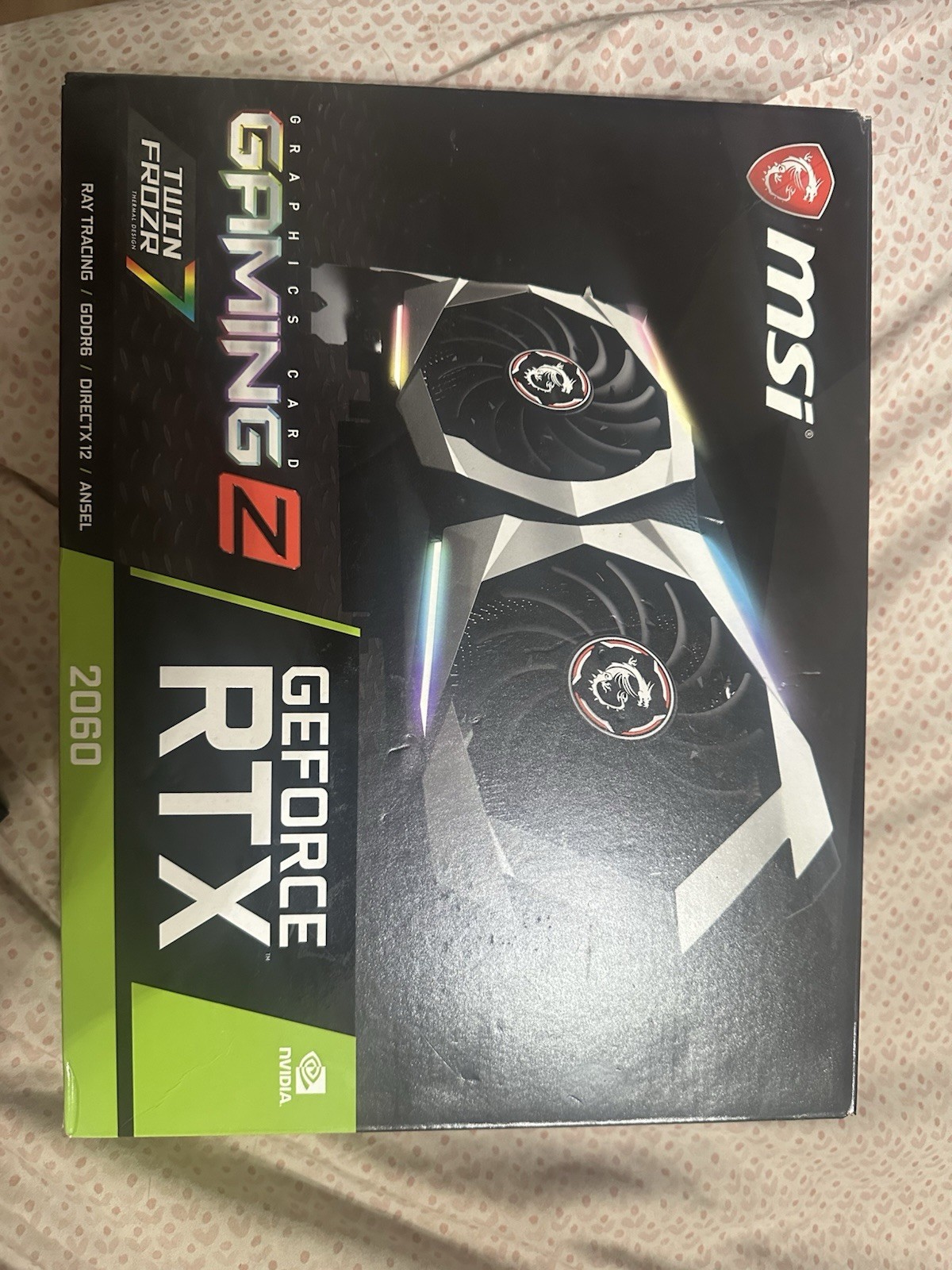 MSI GeForce RTX 2060 GAMING Z 6GB GDDR6 G-SYNC VR DirectX 12 PCIe