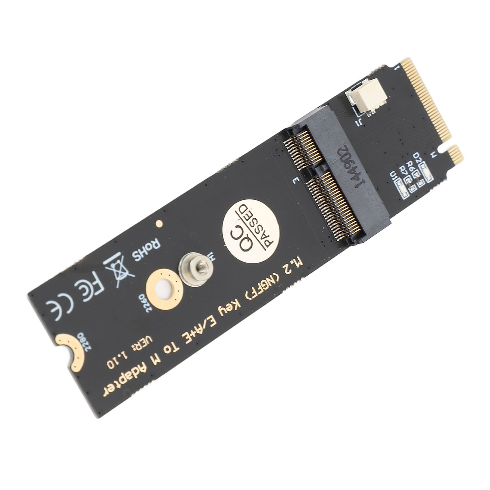 M.2 NGFF A E Key WiFi Bluetooth Card To M.2 Key M SSD Adapter For AX2 IKLR
