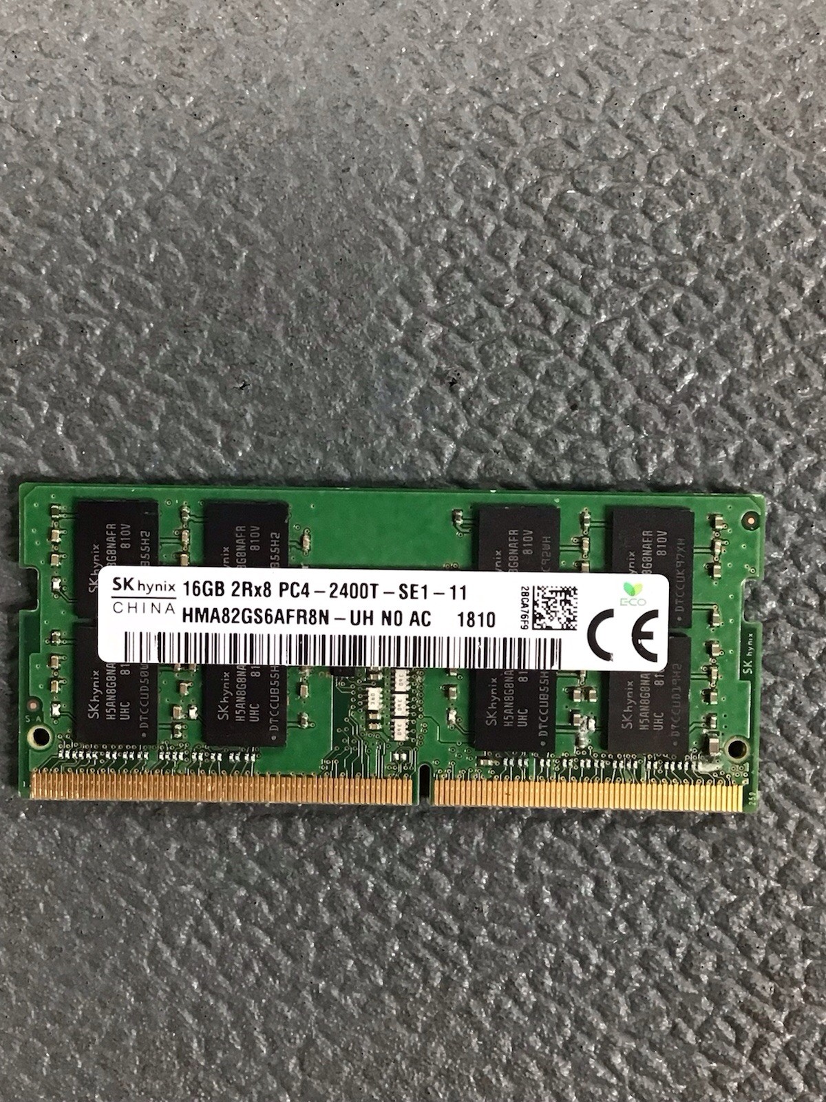SK Hynix 16GB, 2Rx8 PC4-2400T-SE1-11 SODIMM Laptop RAM HMA82GS6AFR8N