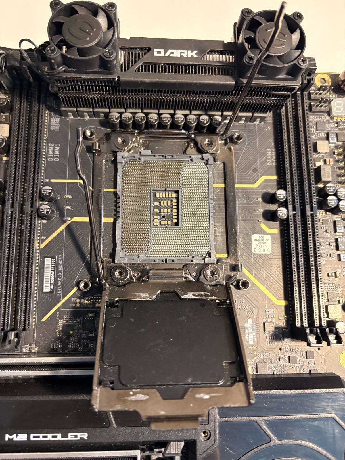 EVGA X299 DARK (USED)MB/(NEW)Intel Core I9-9820X /M2 250gb windows 11 enterprise