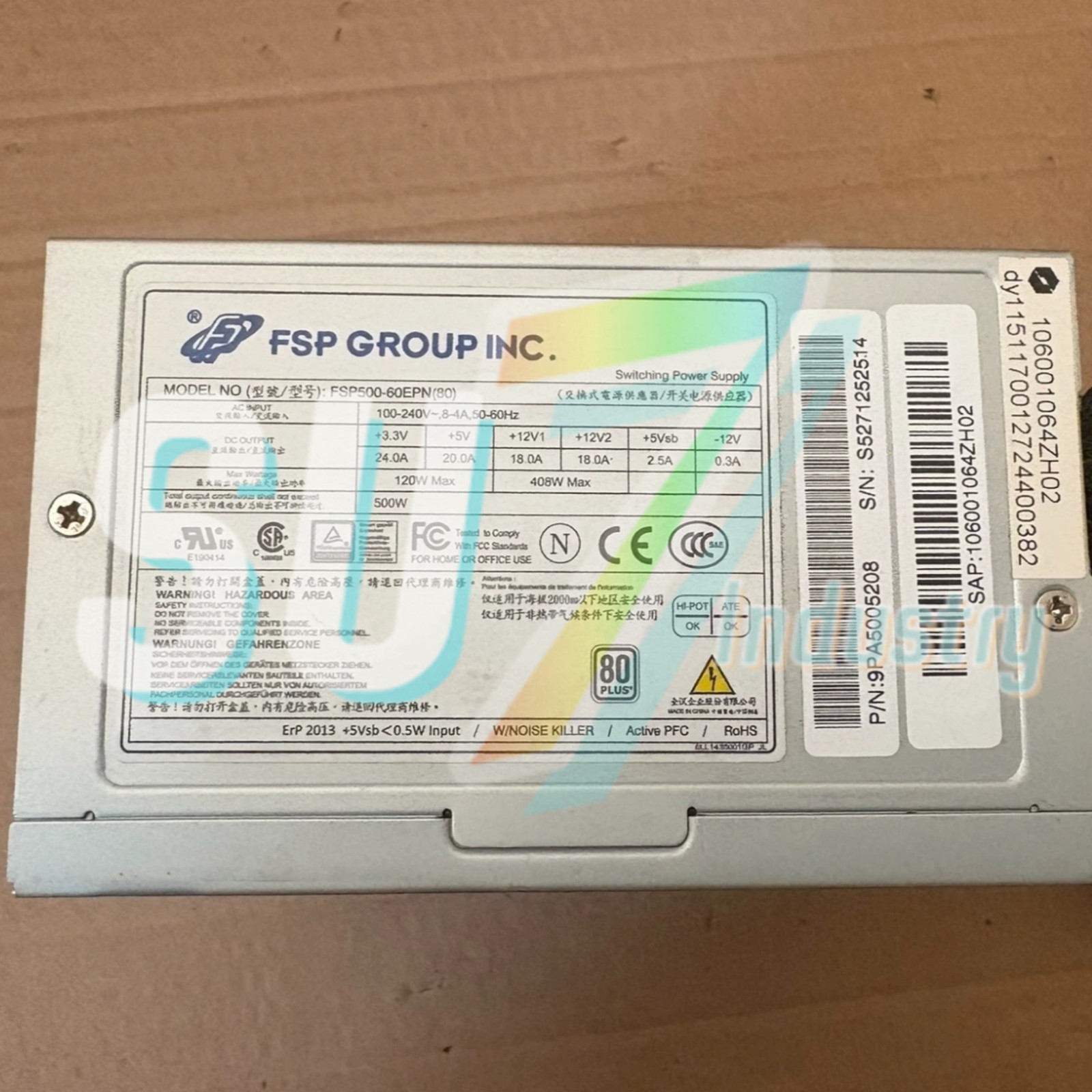 FSP FSP500-60EPN(80) Industrial control computer power supply#1pcs New In Box