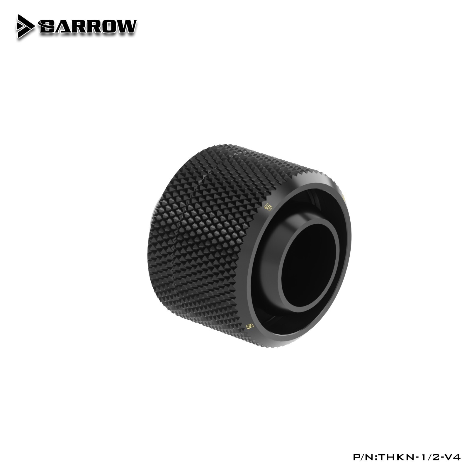 Barrow G1/4″ to 1/2″ ID 3/4″ OD Compression Fitting 13/19mm Soft Tubing Black