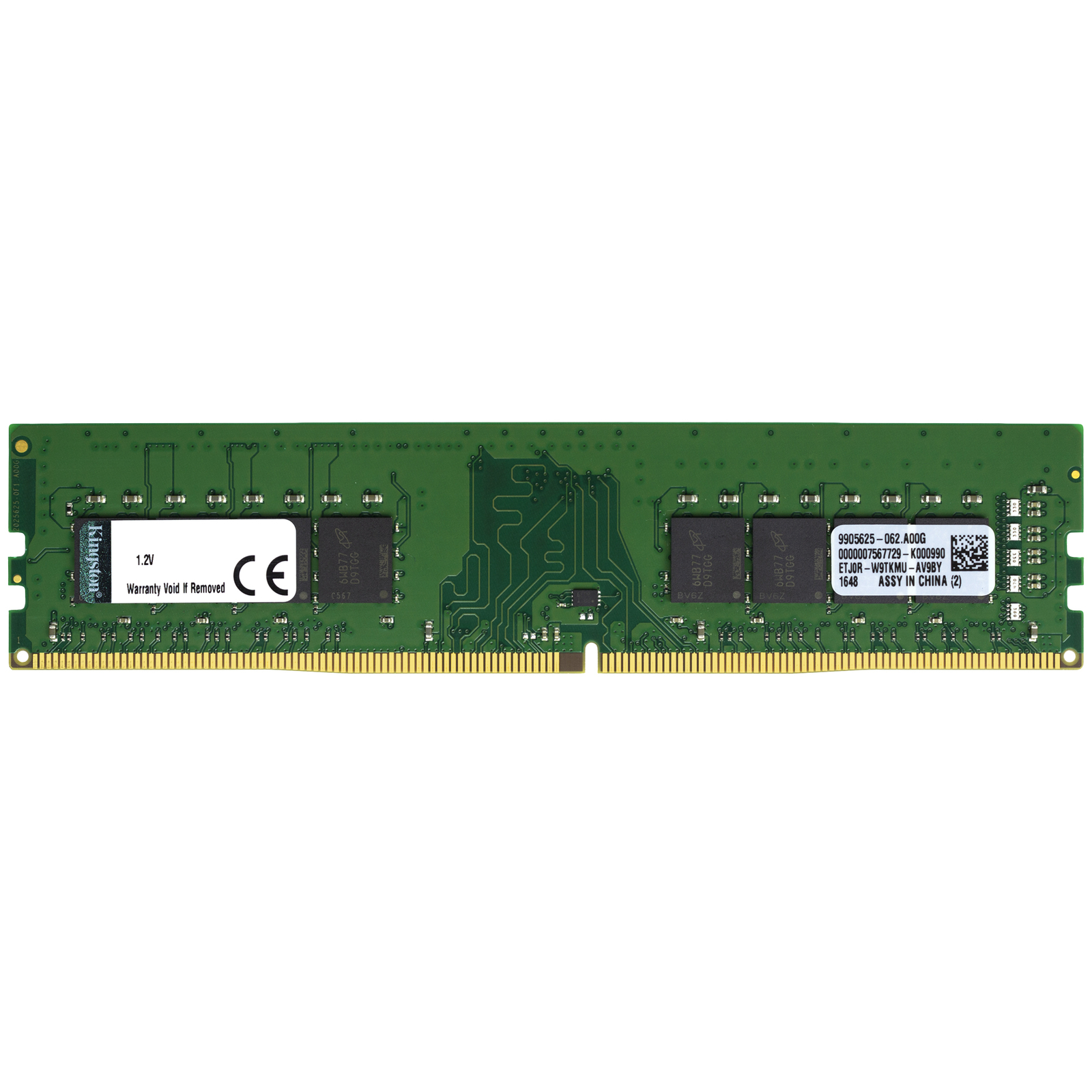 Kingston 8GB DDR4 2133 MHz PC4-17000 DIMM 288-Pin 2Rx8 Desktop Memory RAM 1x 8G