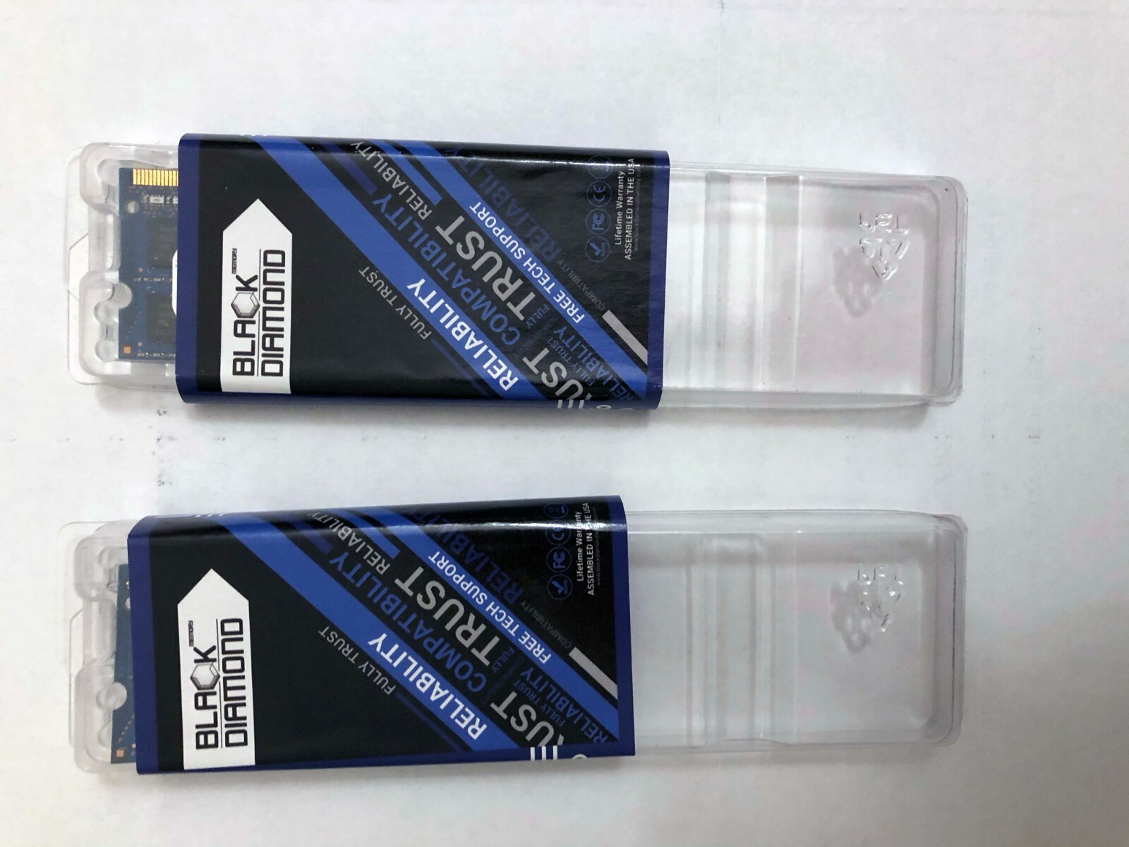 two, 4G DDR3 204Pin 1600MHz New, lifetime warranty by Black Diamond