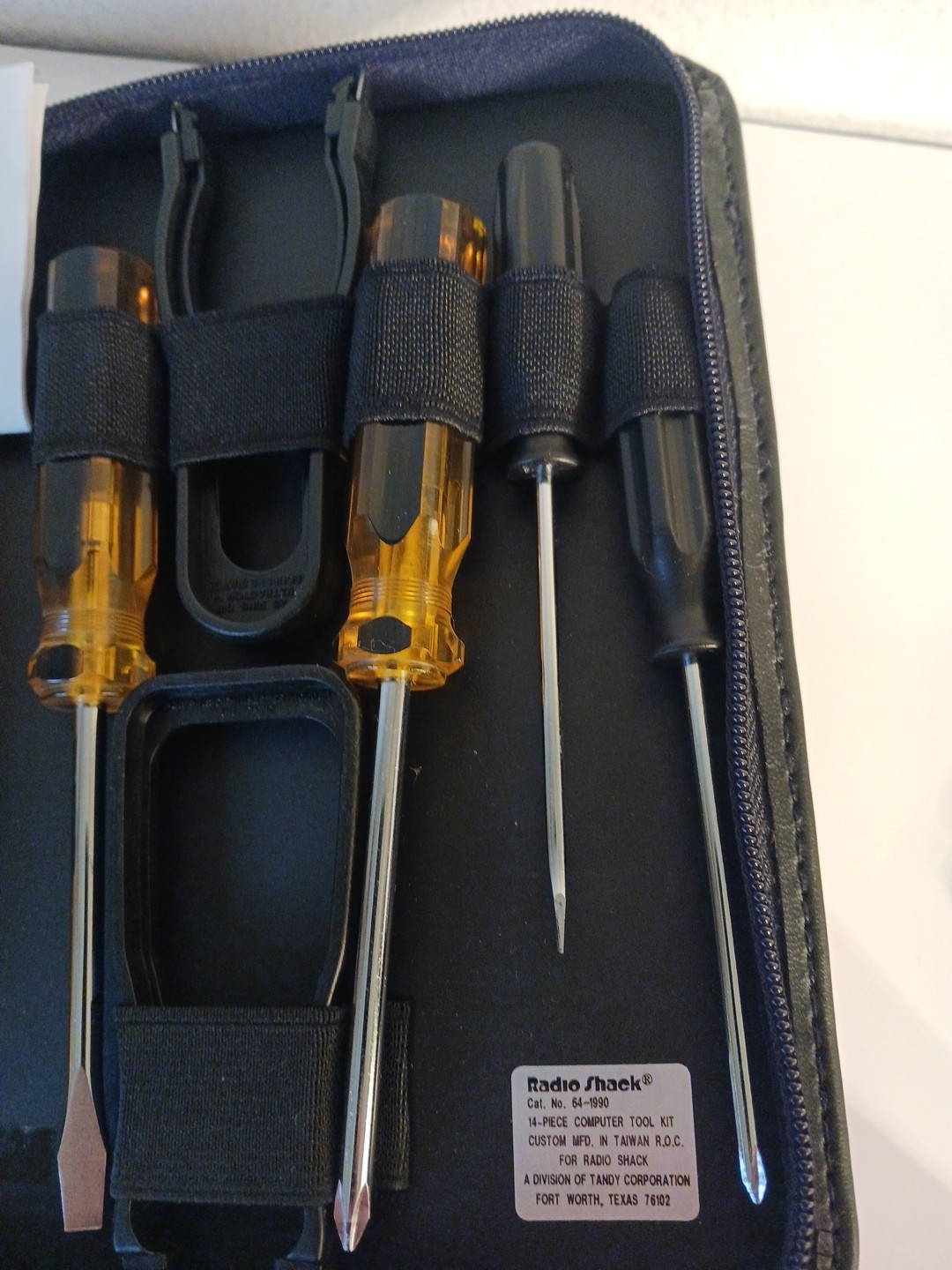 Radio Shack Deluxe Computer Tool Kit W/ Zipper Case 64-1990