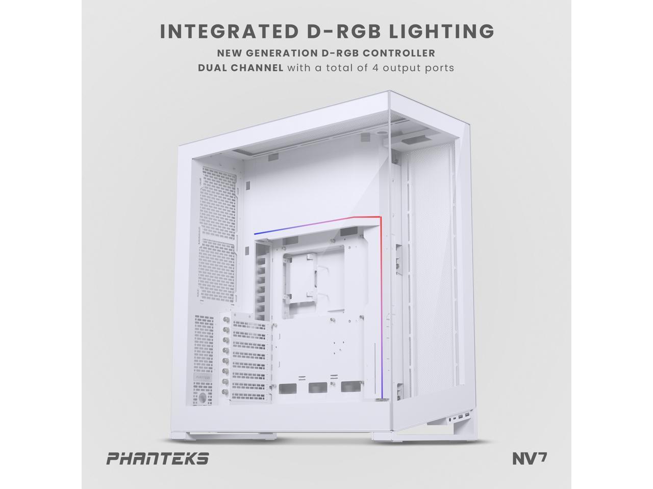 Phanteks NV7, Showcase Full-Tower Chassis, High Airflow Performance, Integrated