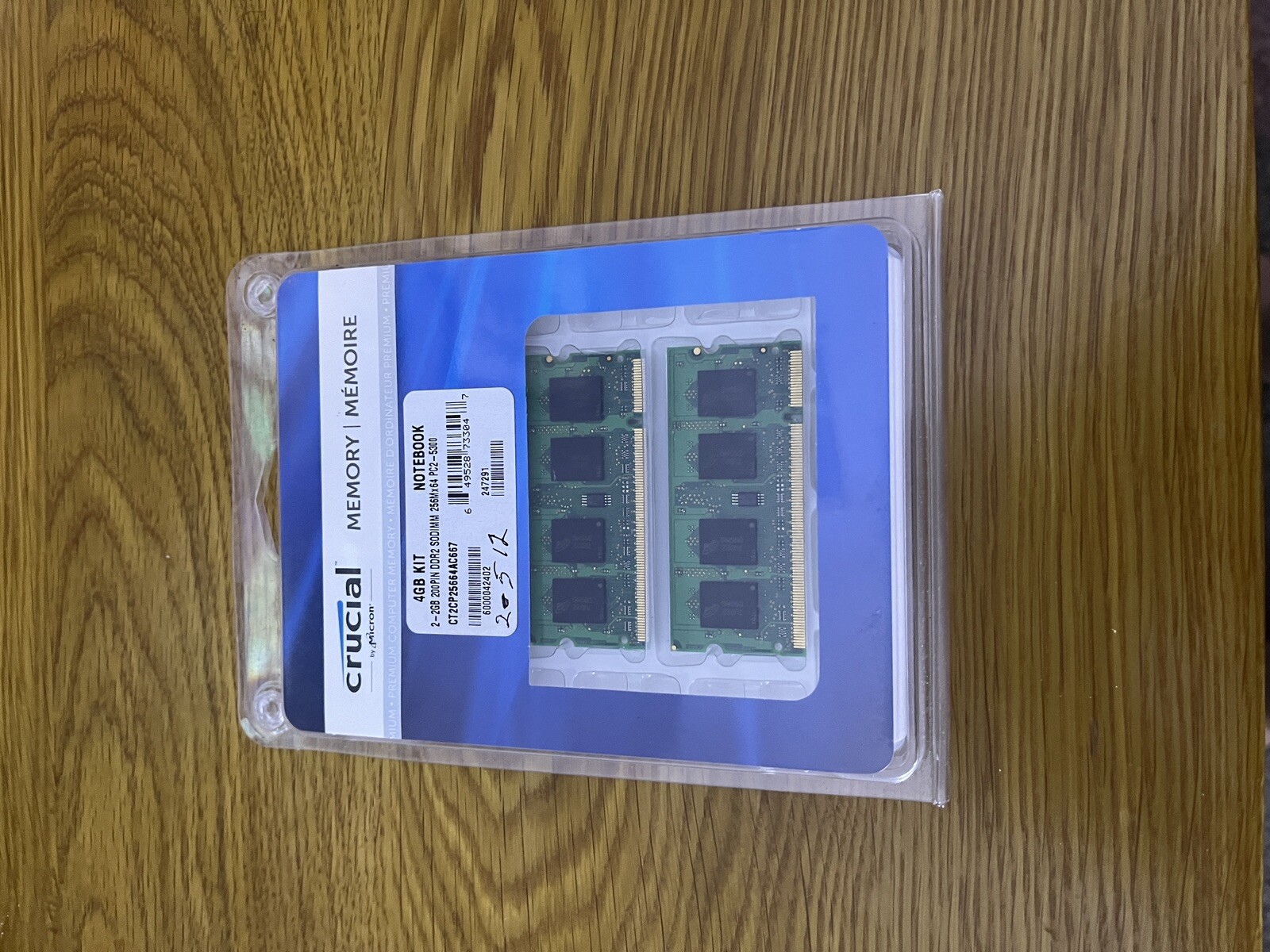 Micron 2GB 200PIN DDR2 SODIMM 256Mx64 PC2-5300