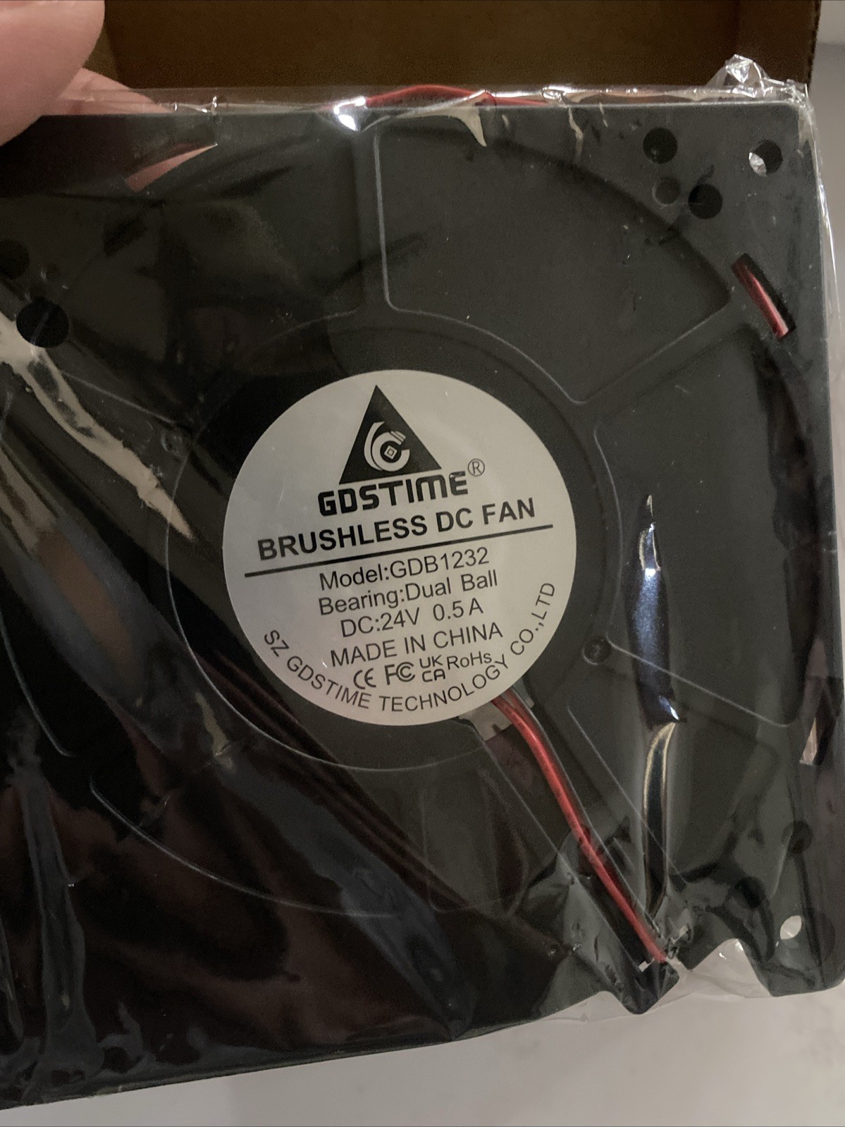 12V DC Blower Fan 120X32Mm (4.72″) Brushless Exhaust High Airflow 3000RPM – 2-Pi