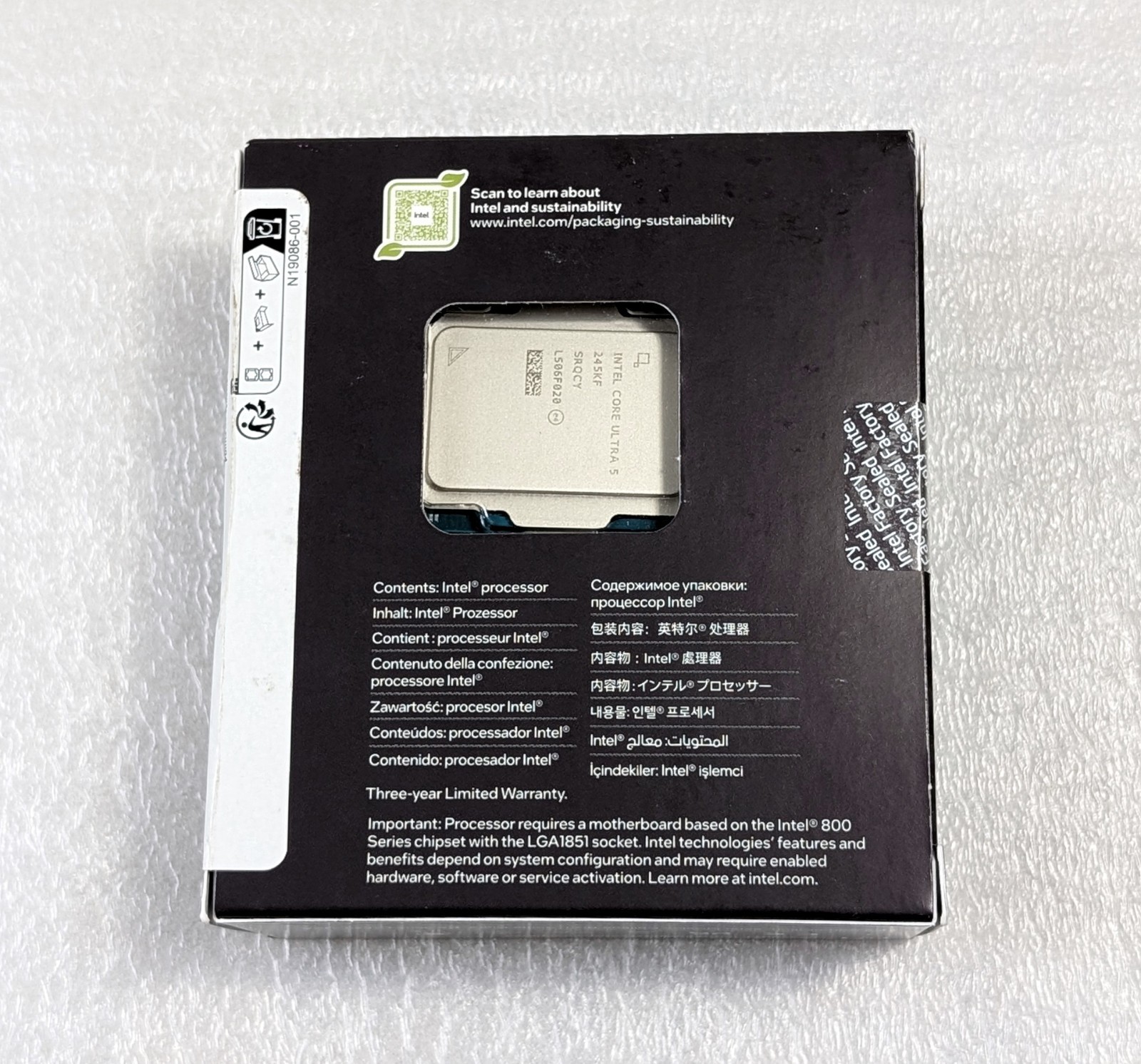 INTEL Core Ultra 5 245KF 14-Core 4.2-5.2GHz 15th Gen Arrow Lake LGA 1851 CPU