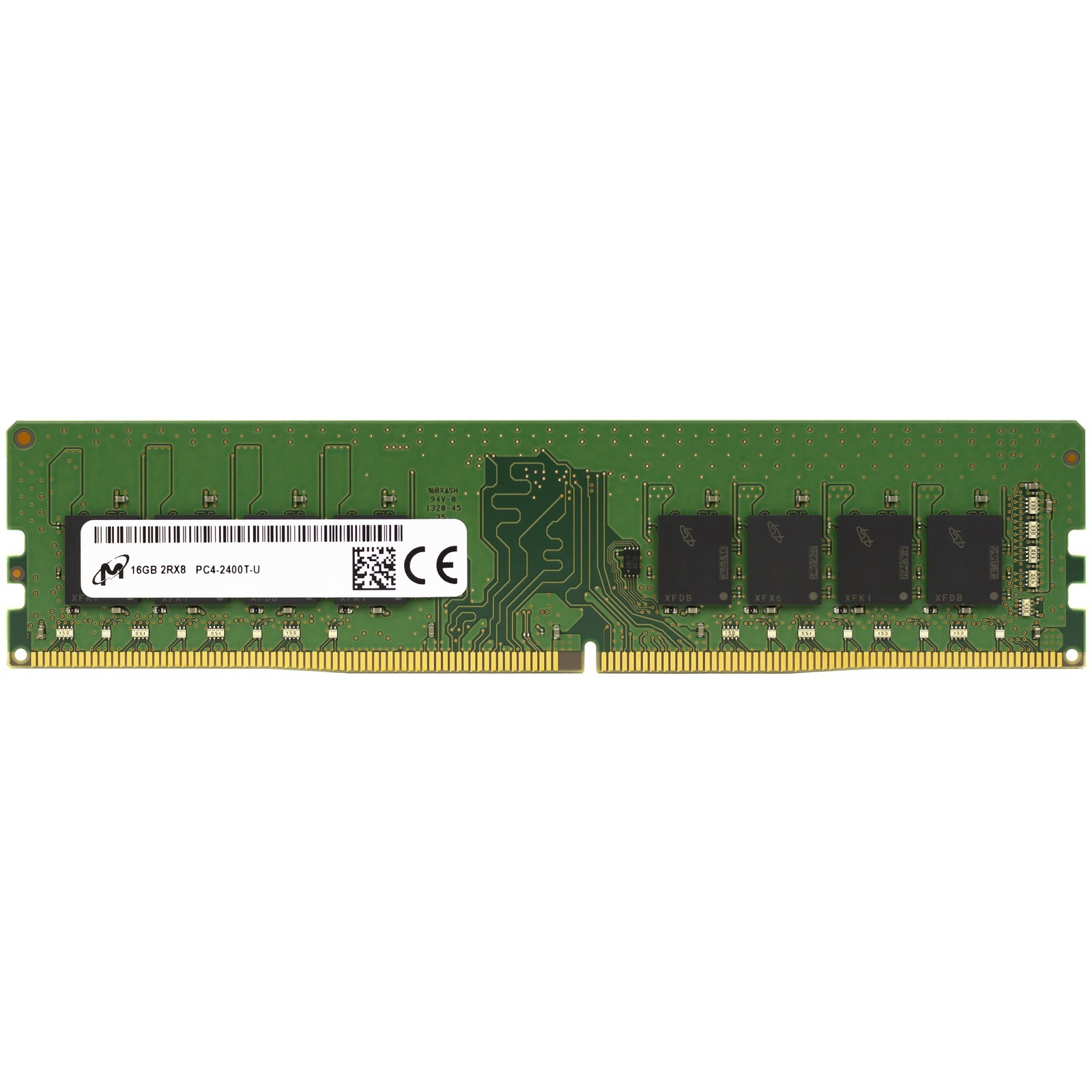 Micron 16GB DDR4 2400 MHz PC4-19200 DIMM 288-Pin 2Rx8 Desktop Memory RAM 1x 16G