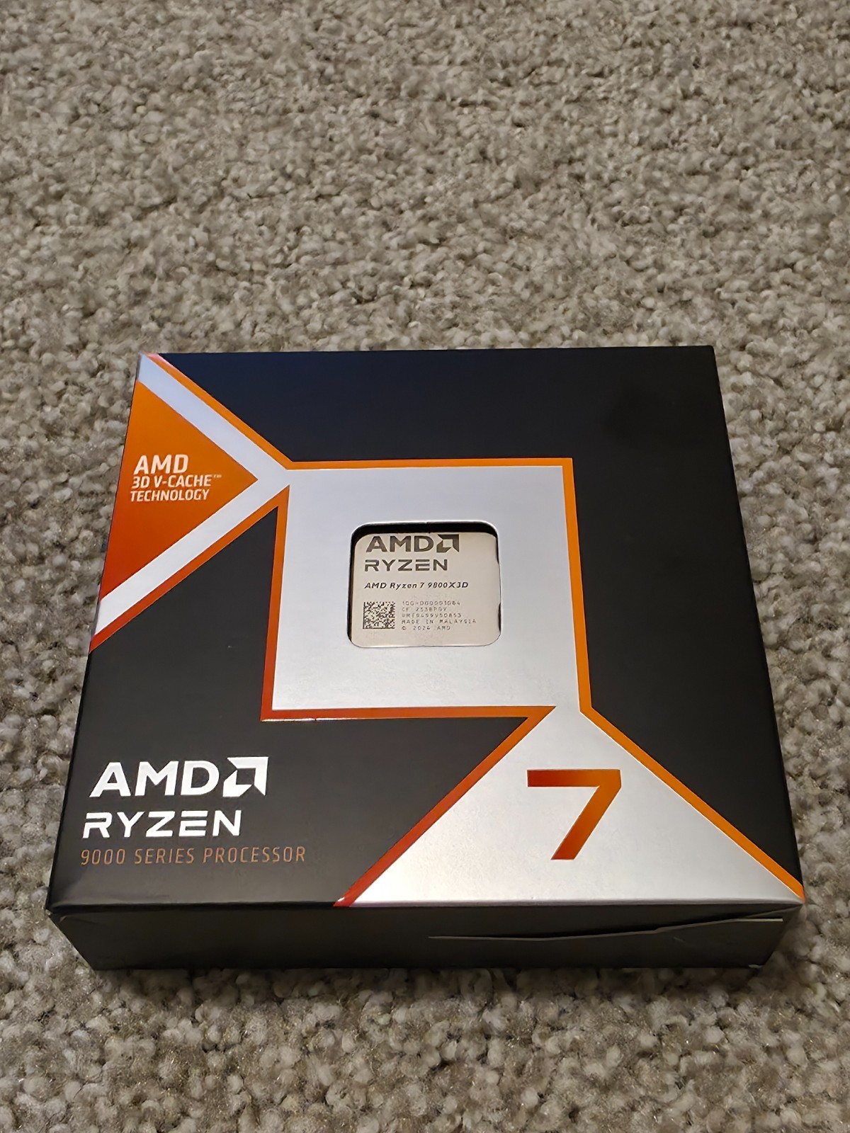 Uninstalled AMD Ryzen 7 9800X3D 4.70GHz 8 Core 16 Thread AM5