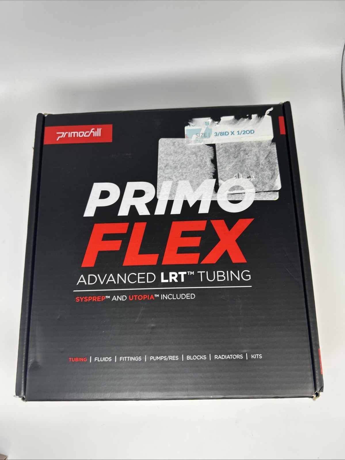 PrimoFlex Watercooling LRT 10ft Tubing – 3/8in.ID x 1/2in.OD – White *NEW*
