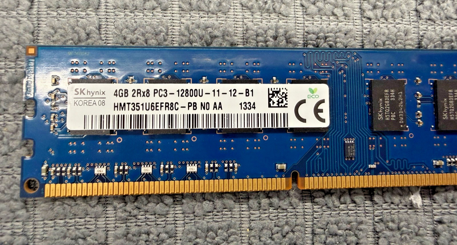 Hynix #3 HMT351U6CFR8C-PB PC3-12800U DDR3 4GB RAM Memory