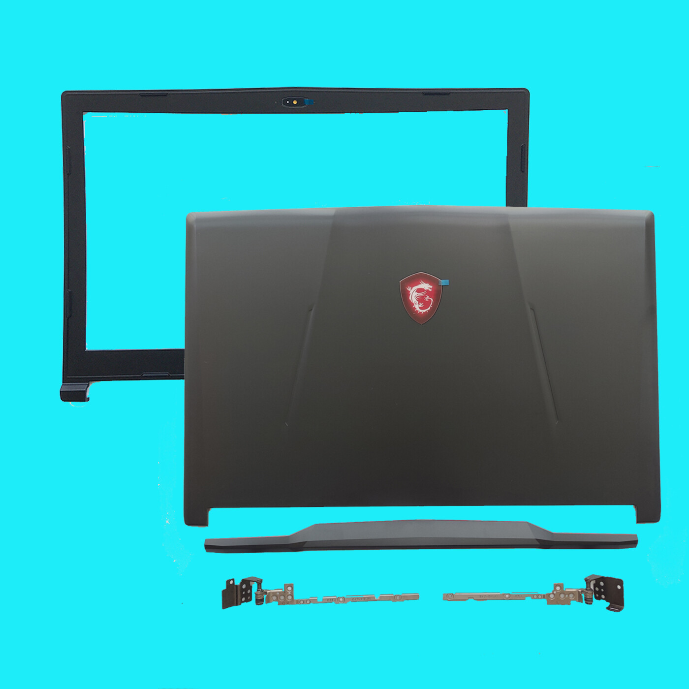 New MSI GL63 9RC 9RD 9RDS GL63 9SC 9SD 9SE LCD Back Cover + Front Bezel + Hinges