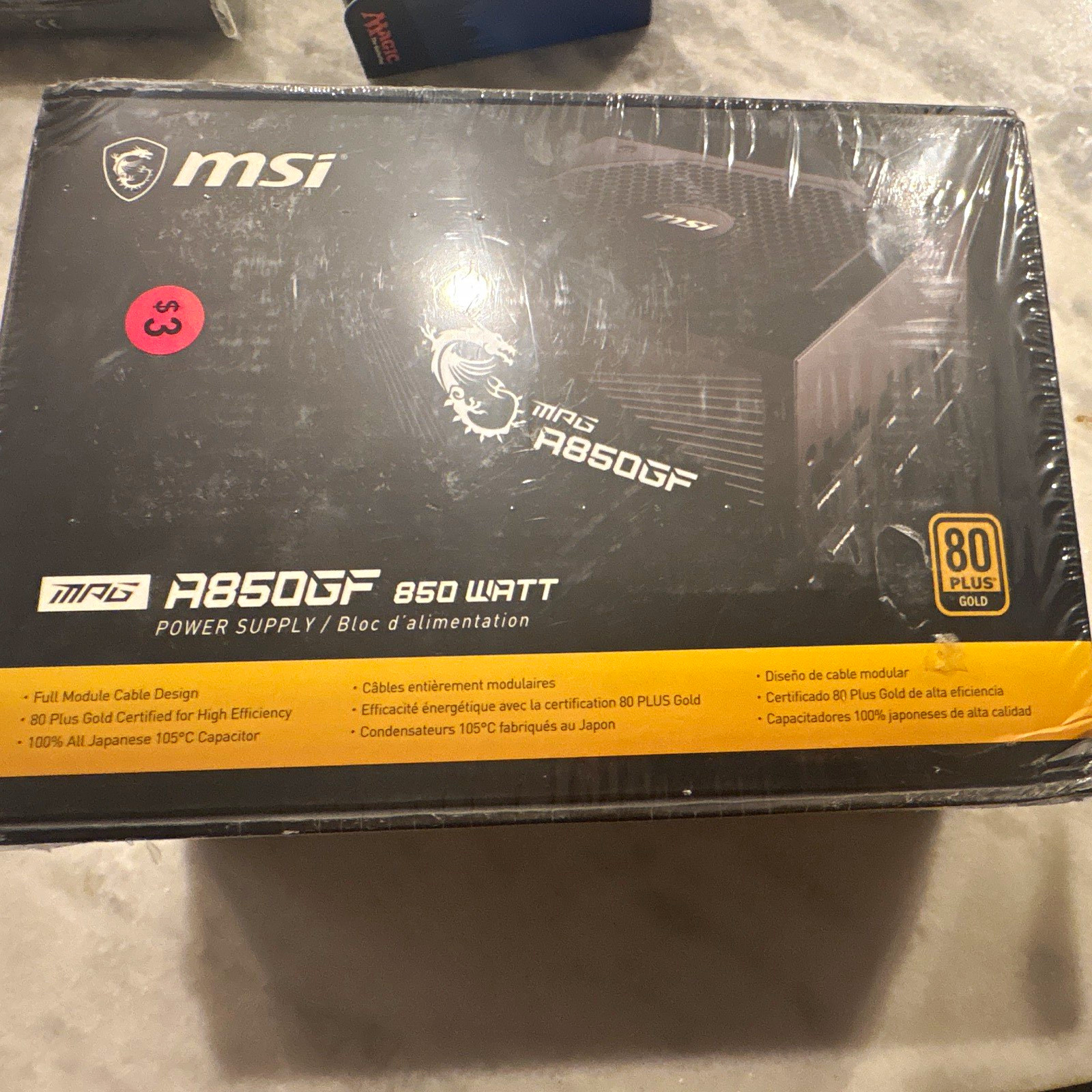 MSI MPG A850GF 850W 80 PLUS Gold Modular ATX Power Supply Black