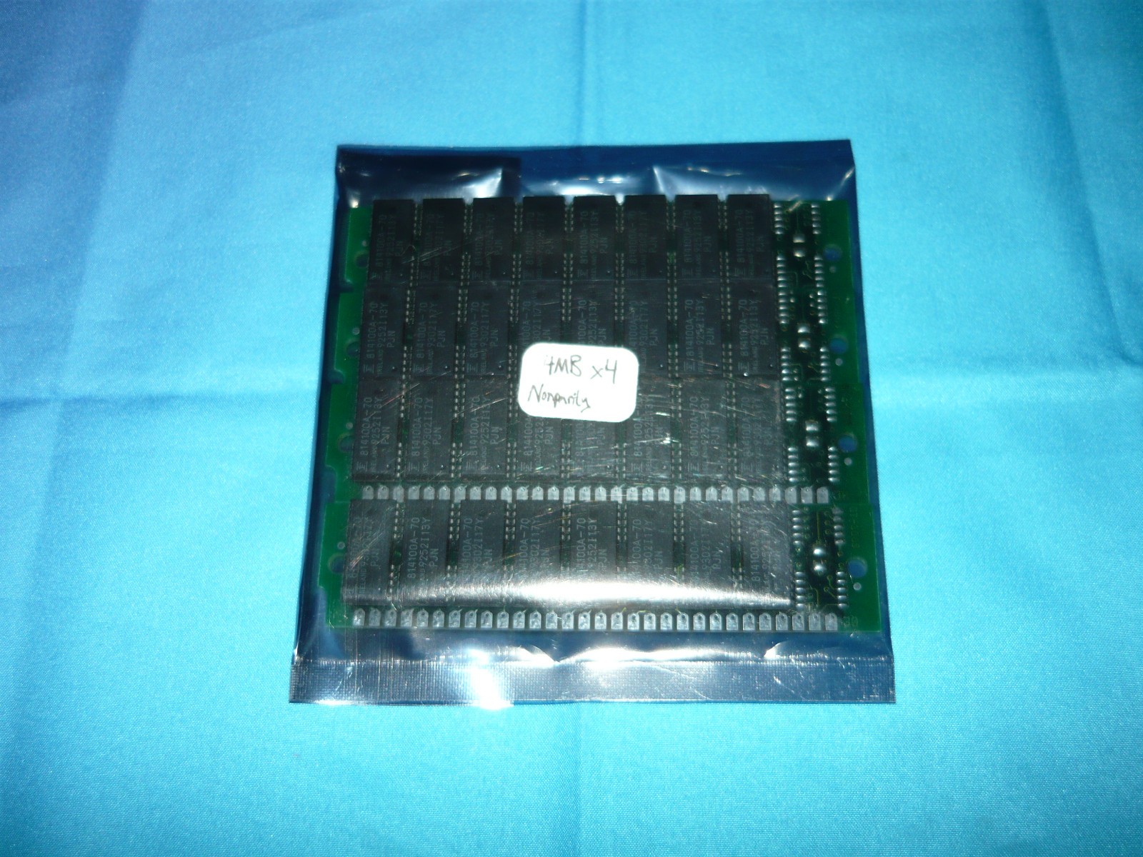 Lot of 4 4MB 30 Pin FPM Non-Parity SIMM Memory RAM 16MB Total Used Good 486 Mac