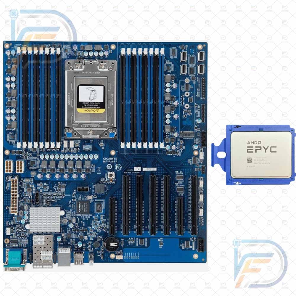 GIGABYTE MZ31-AR0 + AMD EPYC 7571 32-Core 64-Thread SP3 Server CPU Combo