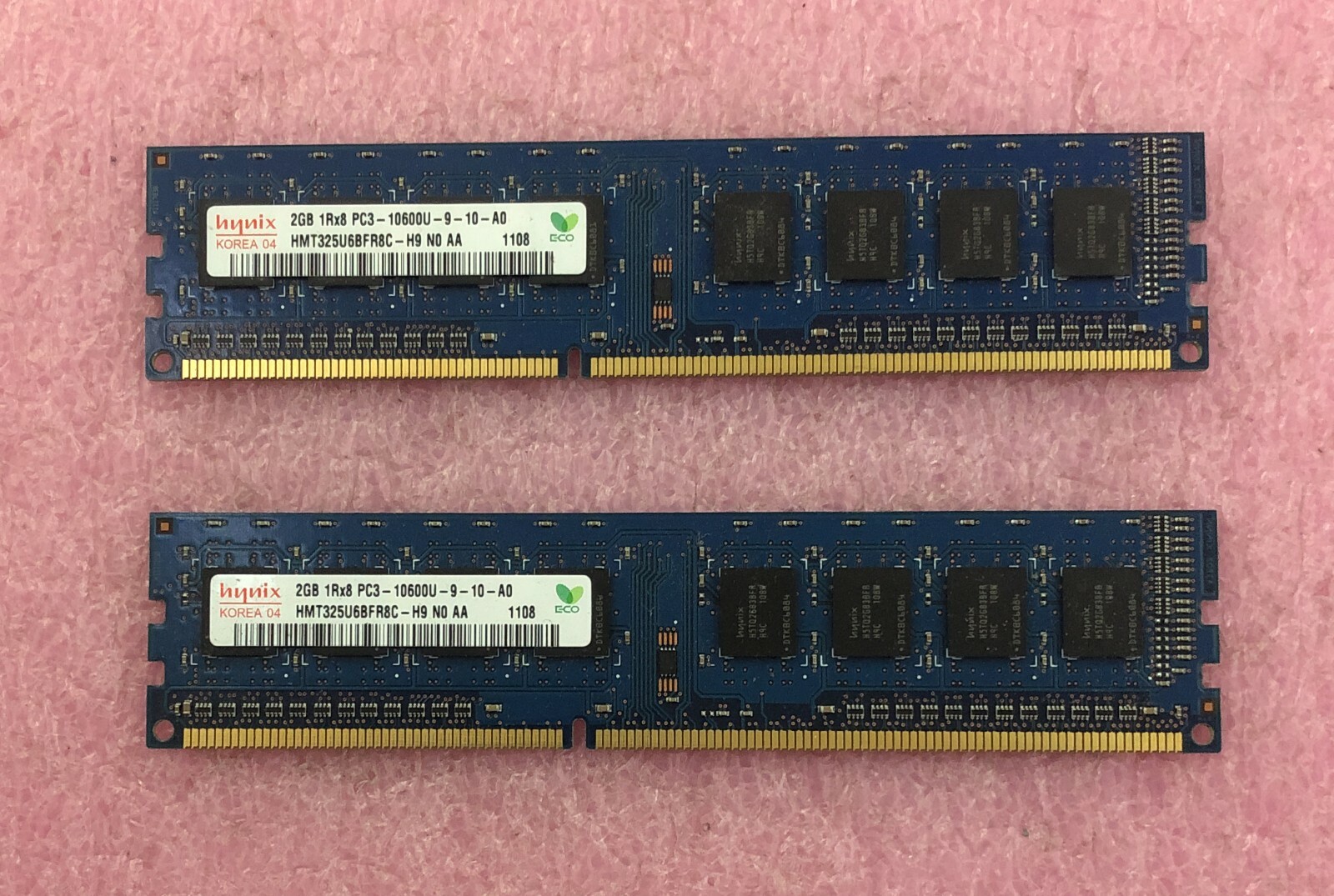 2 X 2GB HYNIX DDR3-1333 PC3-10600U NON-ECC MEMORY – HMT325U6BFR8C-H9 – 4GB TOTAL