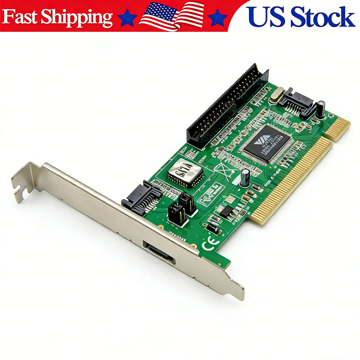 VIA VT6421A PCI SATA IDE RAID Card 3 Ports SATA + 1 IDE XBOX360 PC