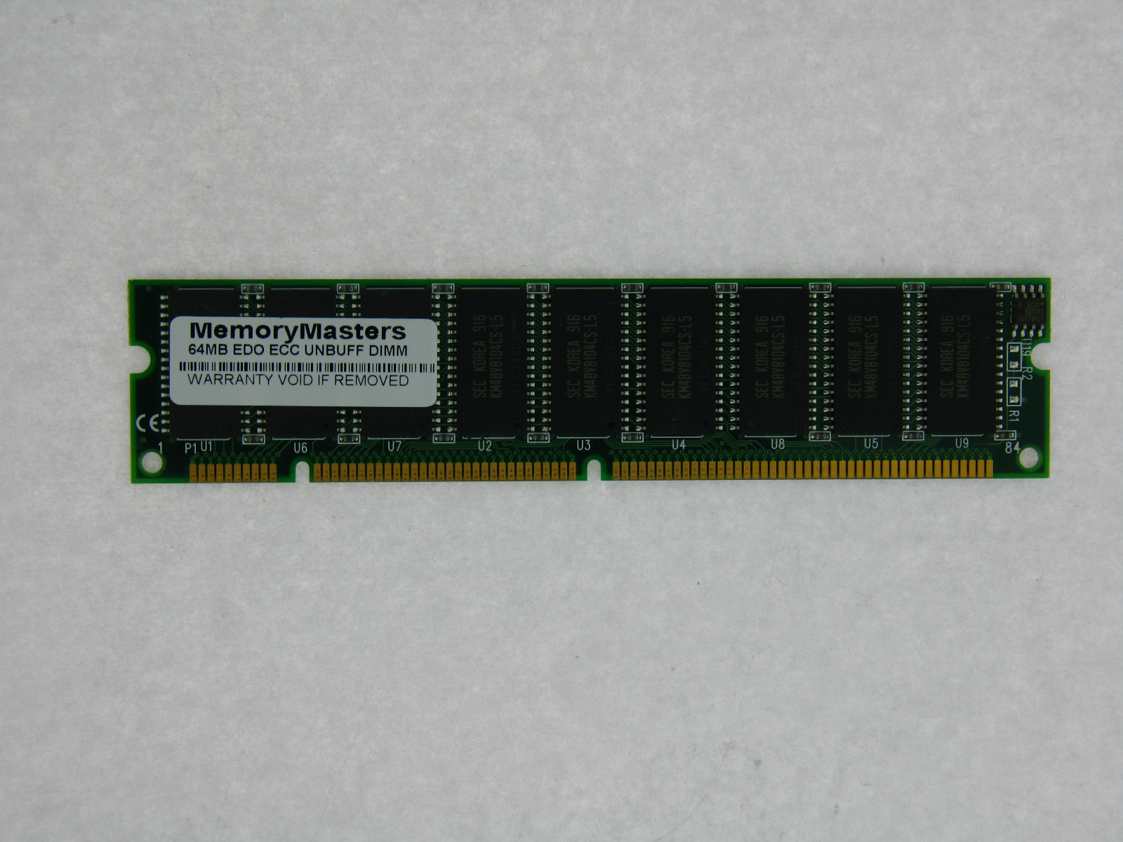 64MB EDO MEMORY RAM ECC UNBUFF 60NS DIMM 168-PIN 3.3V