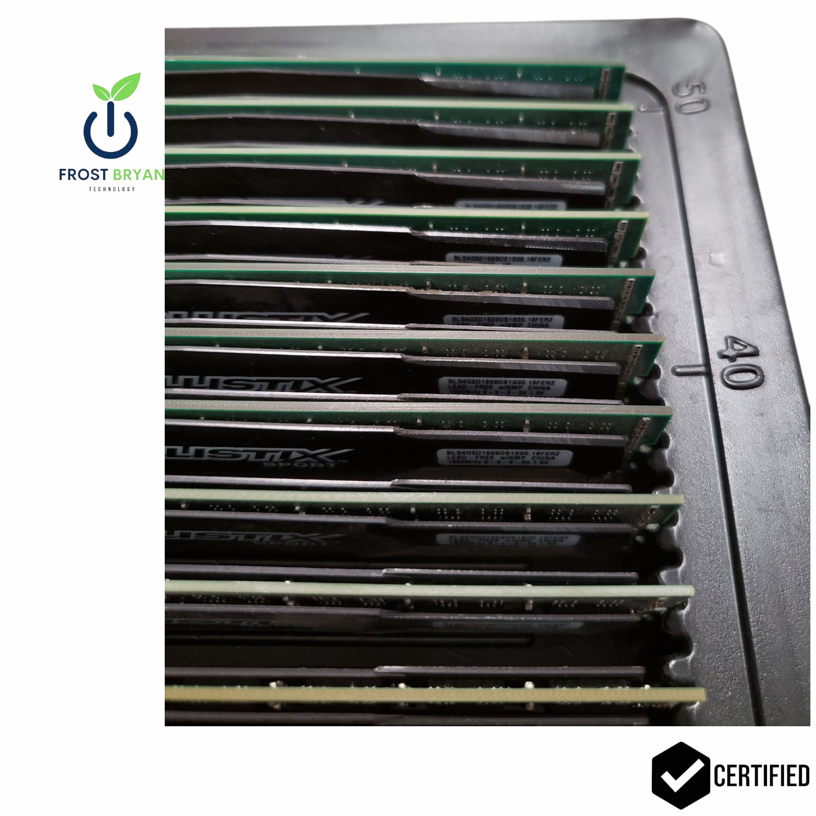 Lot of 25 Crucial Ballistix Sport 4GB DDR3 1600MHZ CL9
