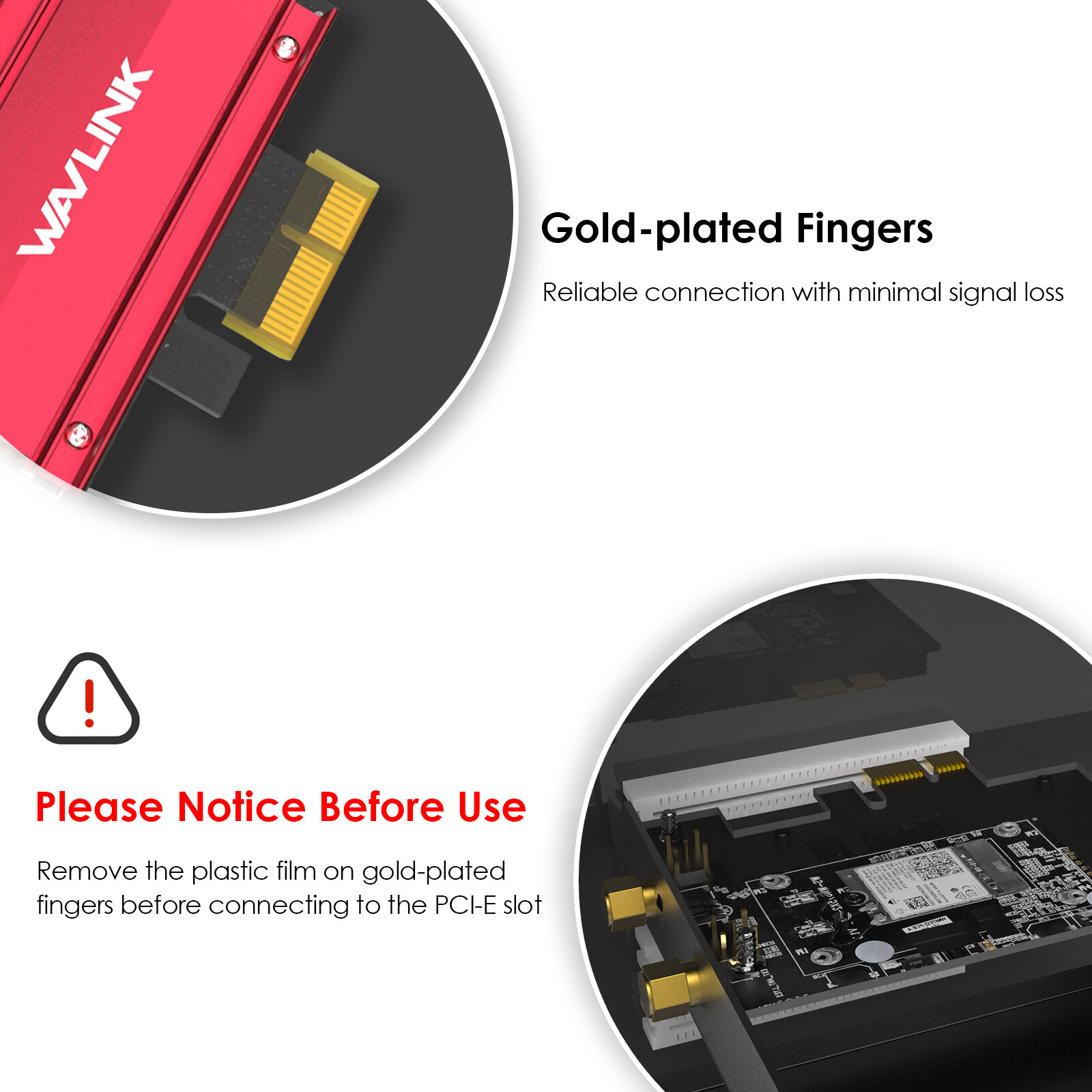 WiFi 7 BE8800 PCIe Network Card for Desktop PC AX5400 WiFi 6E Tri-Band Card