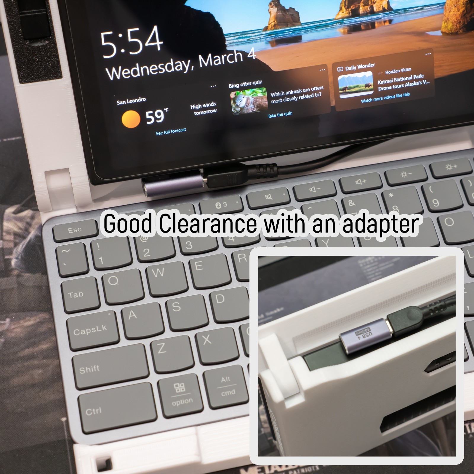Legion Go 1 Keyboard Clamshell Attachment for Lenovo Multidevice Keyboard (PETG)