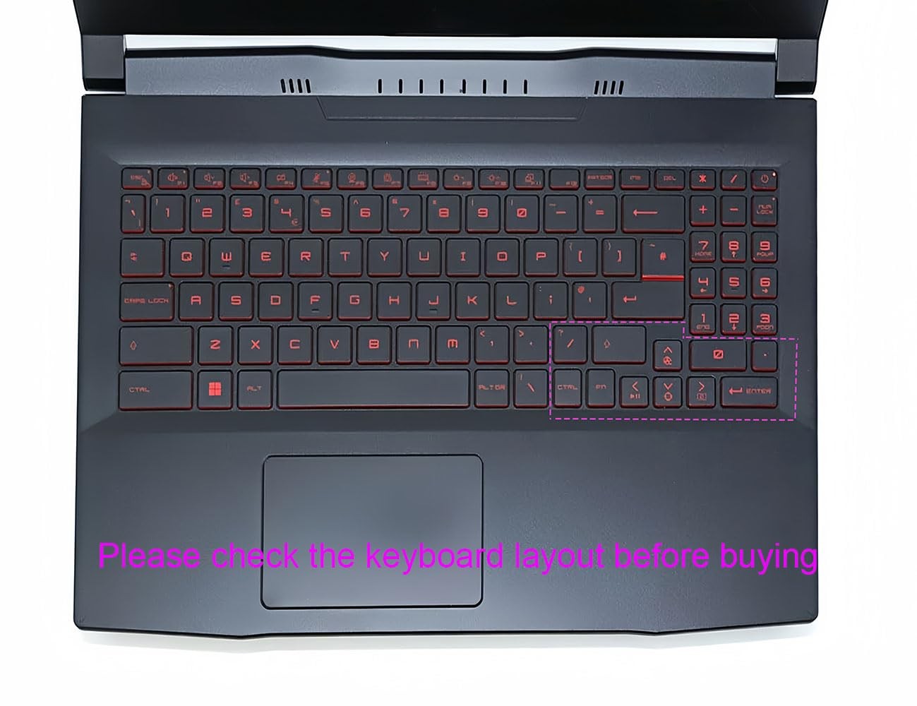 Keyboard Skin Compatible for 2025-2023 MSI Vector 17.3 inches, Clear GF66