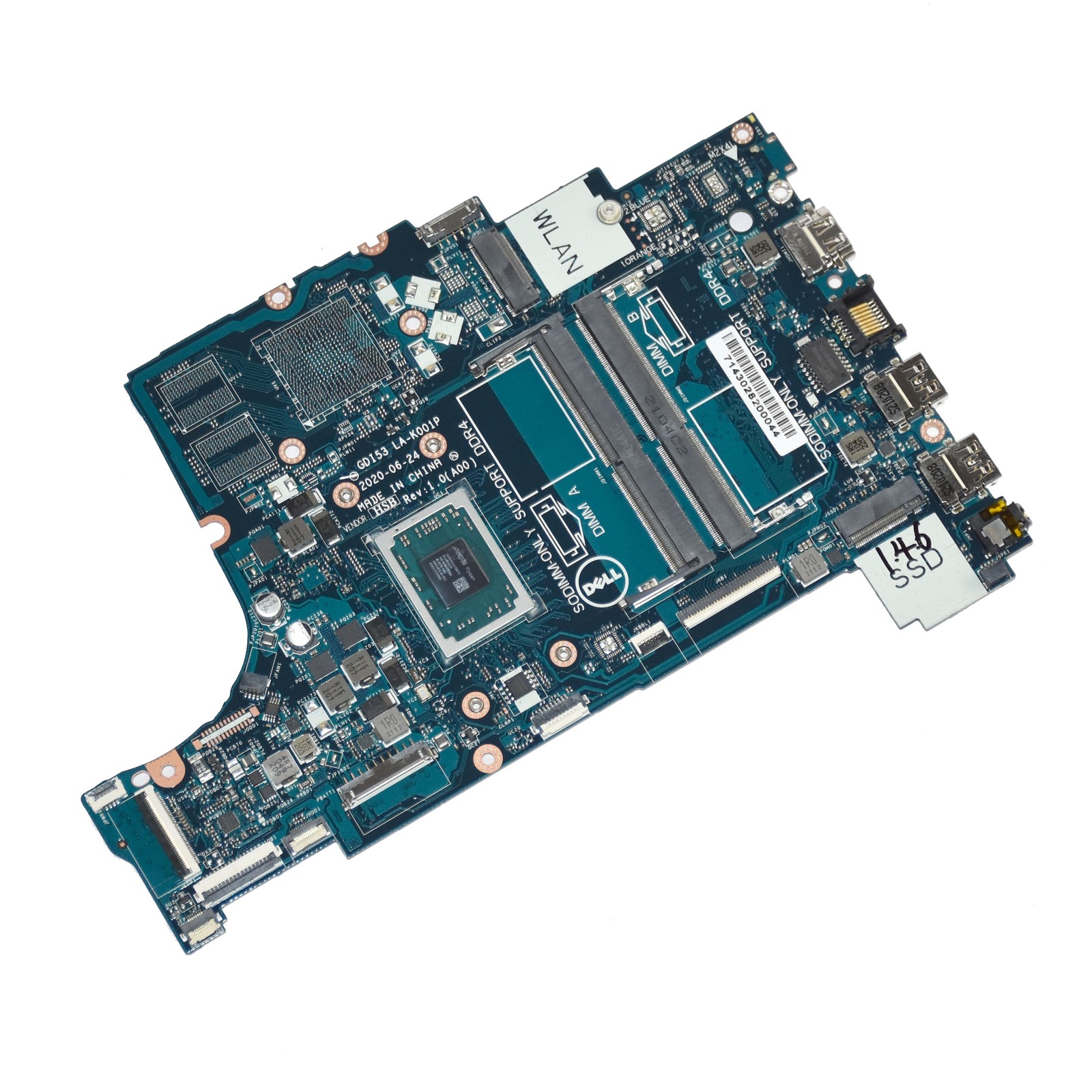 Dell Inspiron 3505 Motherboard AMD Ryzen 3 3250U 2.6GHz GD153 LA-K001P 0VPNP