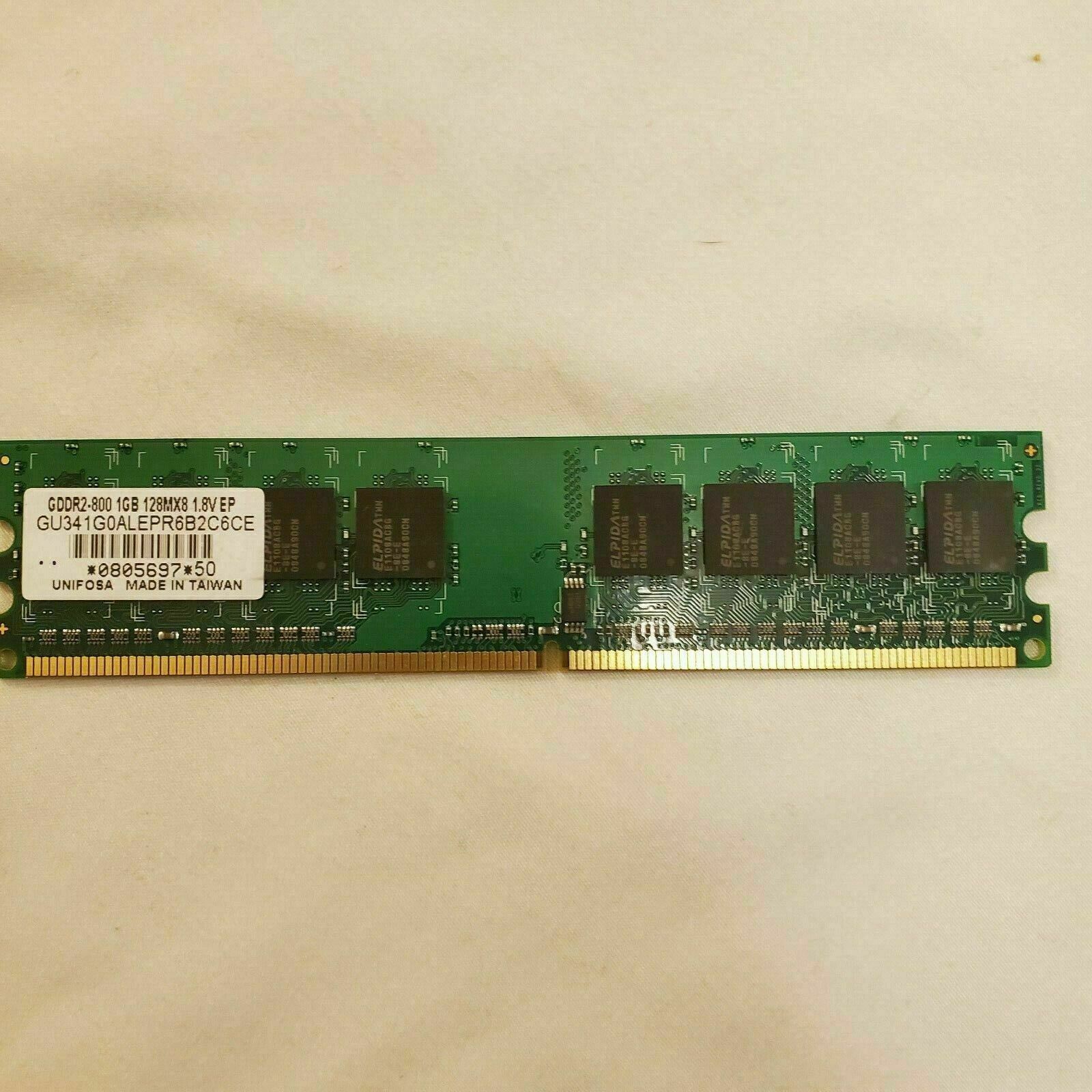  Desktop RAM GDDR2-800 1GB 128MX8 1.8V EP DIMM