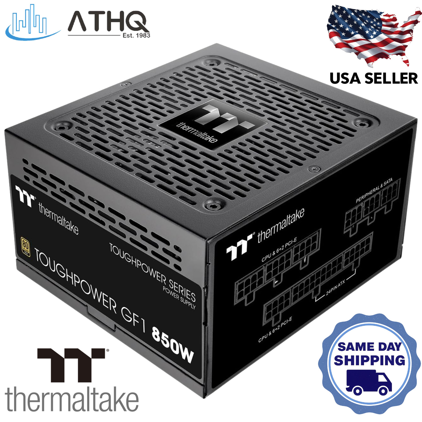 Thermaltake Toughpower GF1 850W 80 PLUS Gold PSU Quiet Gaming Power Supply