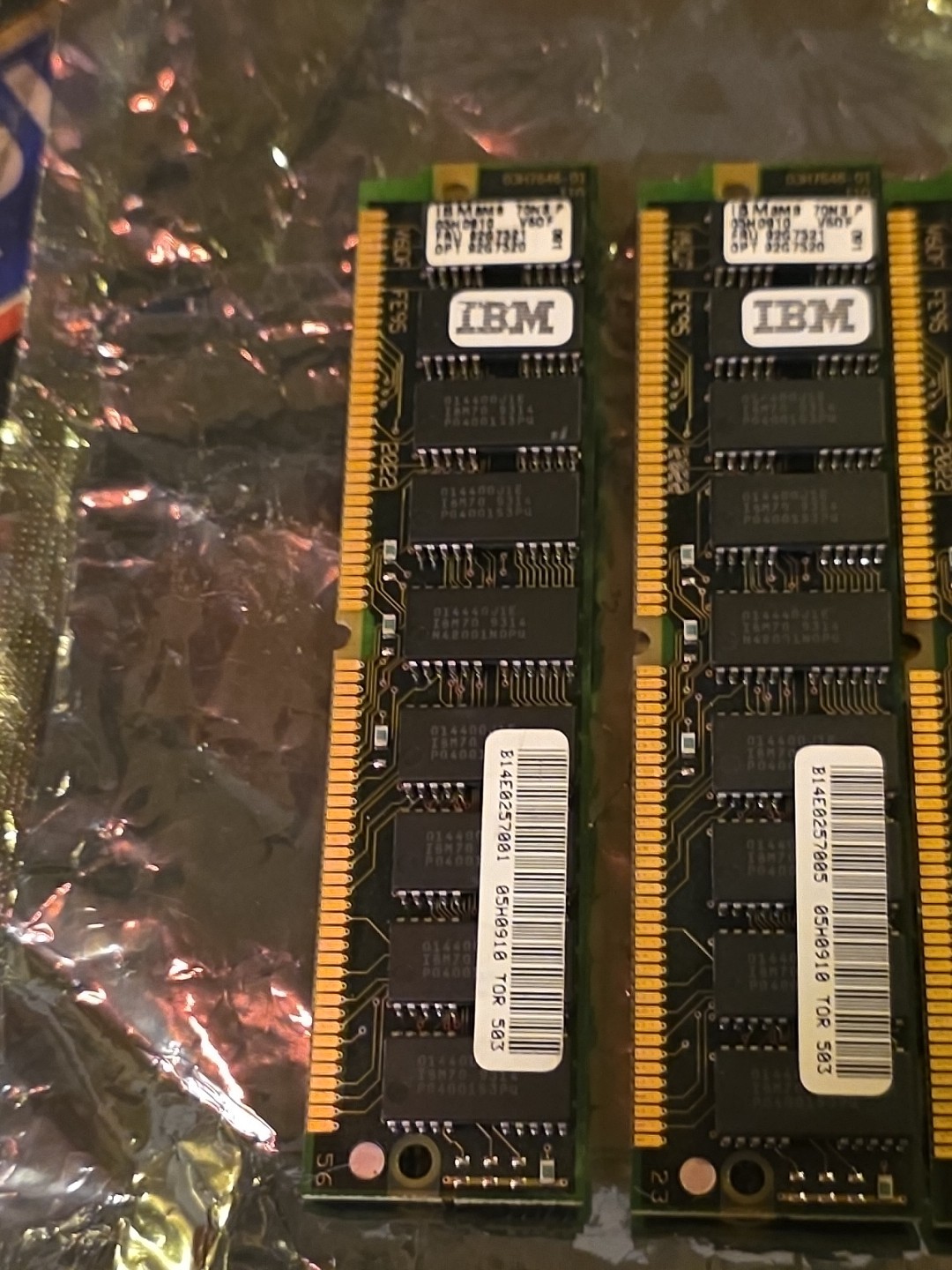 2x 8MB 2Mx40 ECC 72-pin 60ns FPM Parity SIMM Memory 16MB PC RAM Parity IBM #91