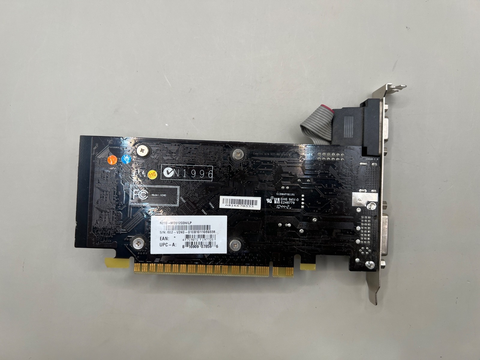 MSI NVIDIA GeForce 210 N210-MD512D3H/LP PCI Express X16 512 MB GDDR3 SDRAM CARD