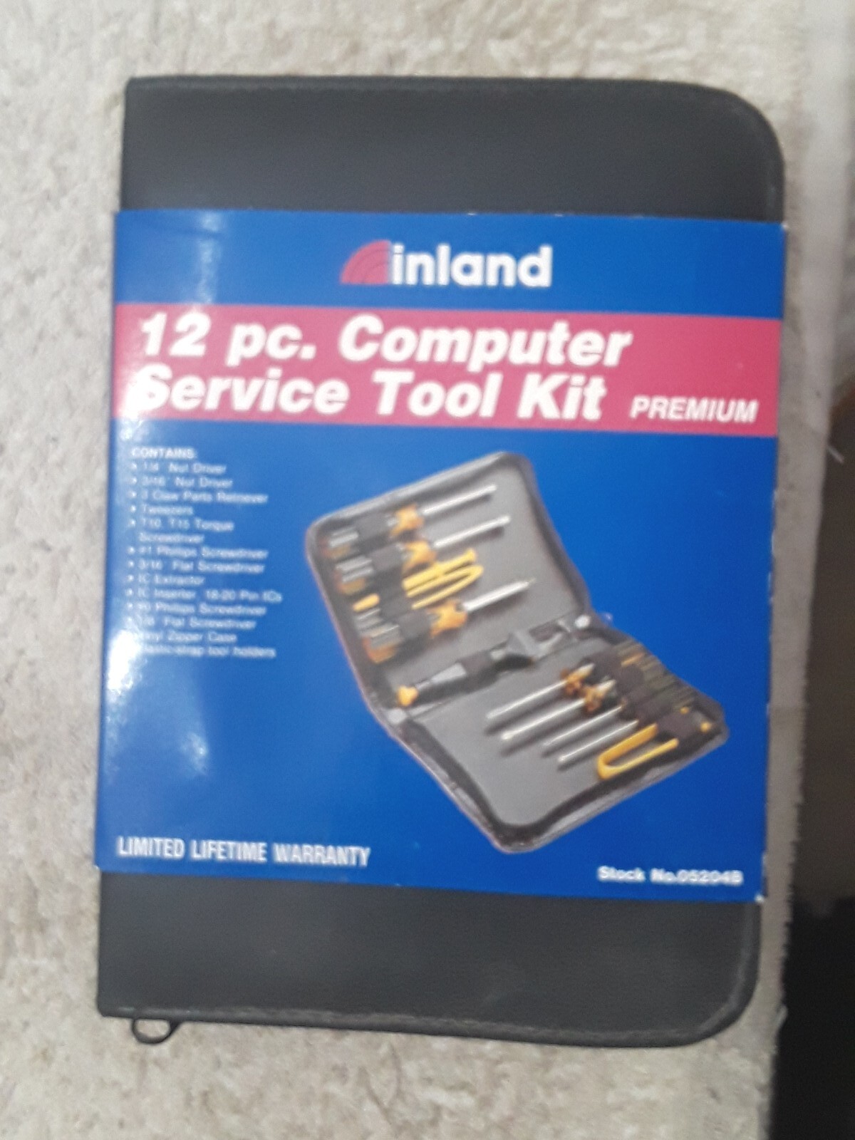Inland 12 Piece Computer Service Tool Kit – Premium – No. 05204B