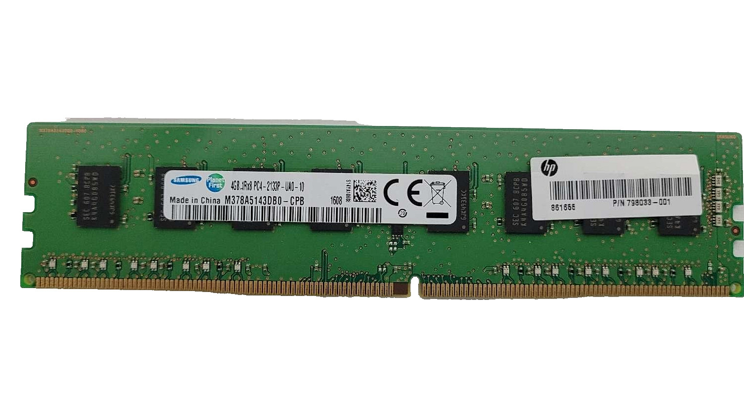 Samsung 4GB DDR4 2133MHz PC4-2133P 1Rx8 Desktop RAM M378A5143DB0-CPB 798033-001.