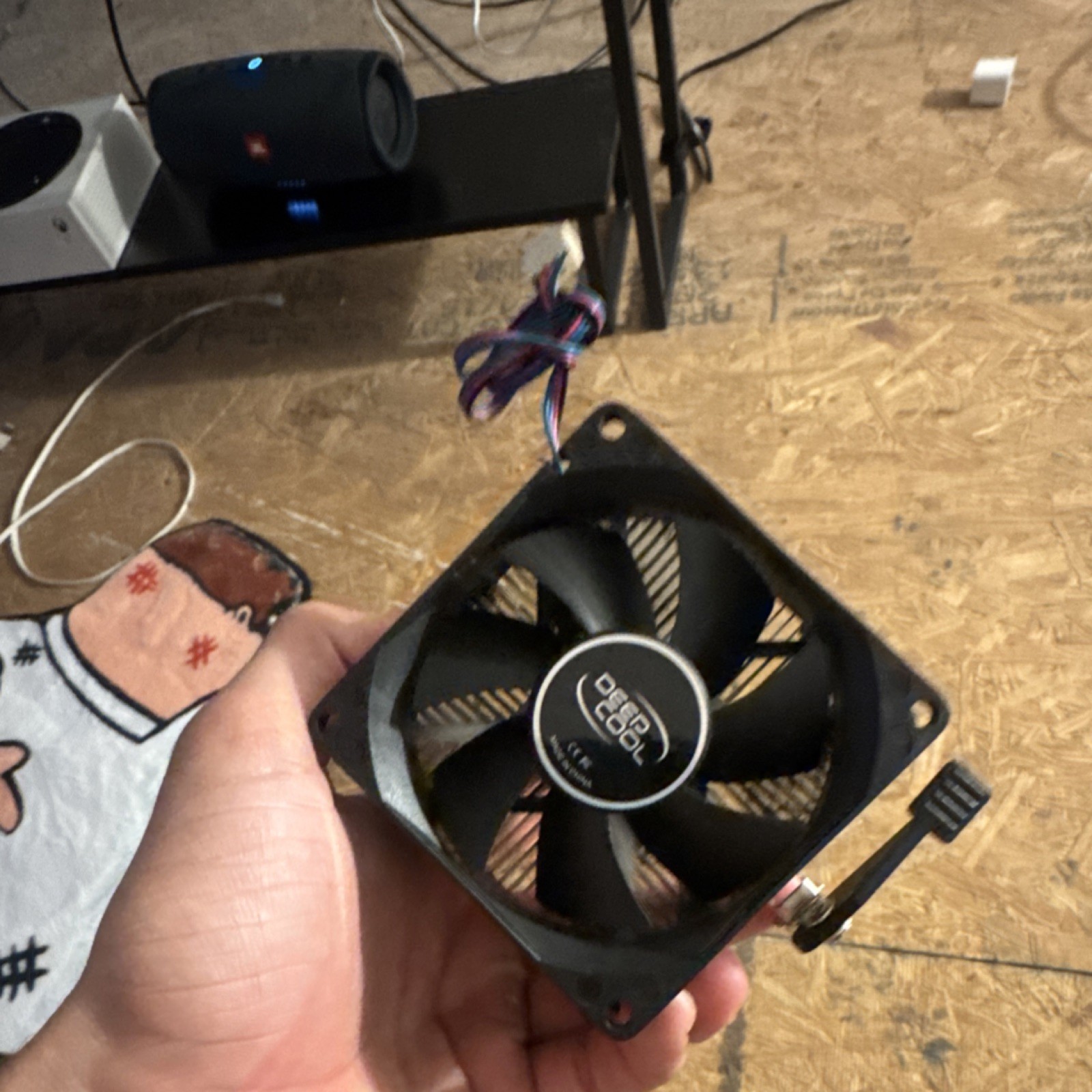 Deepcool CPU Fan with Heatsink, 3-Pin, Aluminum Plastic, Black Silver