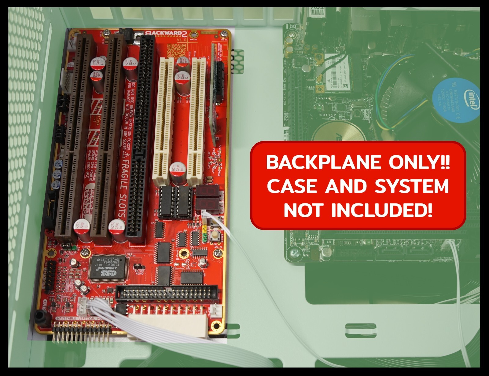 Backwards V1.0 Backplane (PCISA, Allen Bradley, ISA) Pentium, 486
