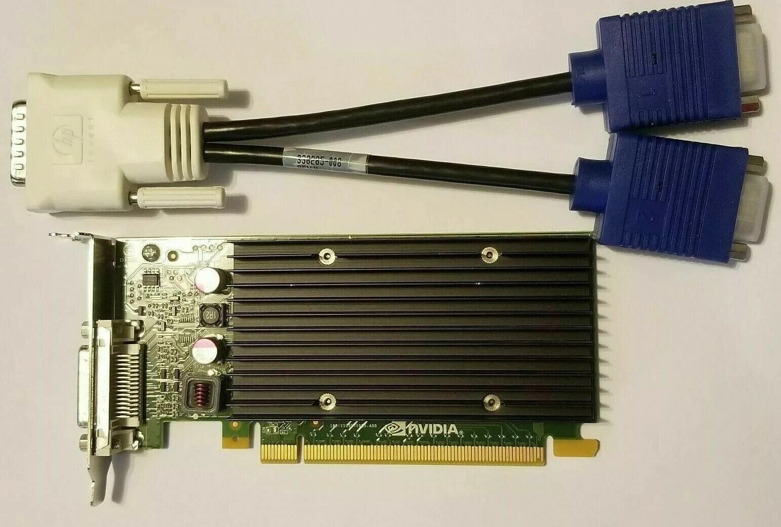 Dual Monitor VGA Nvidia Quadro NVS 300 X1 Low Profile Video Graphics Card