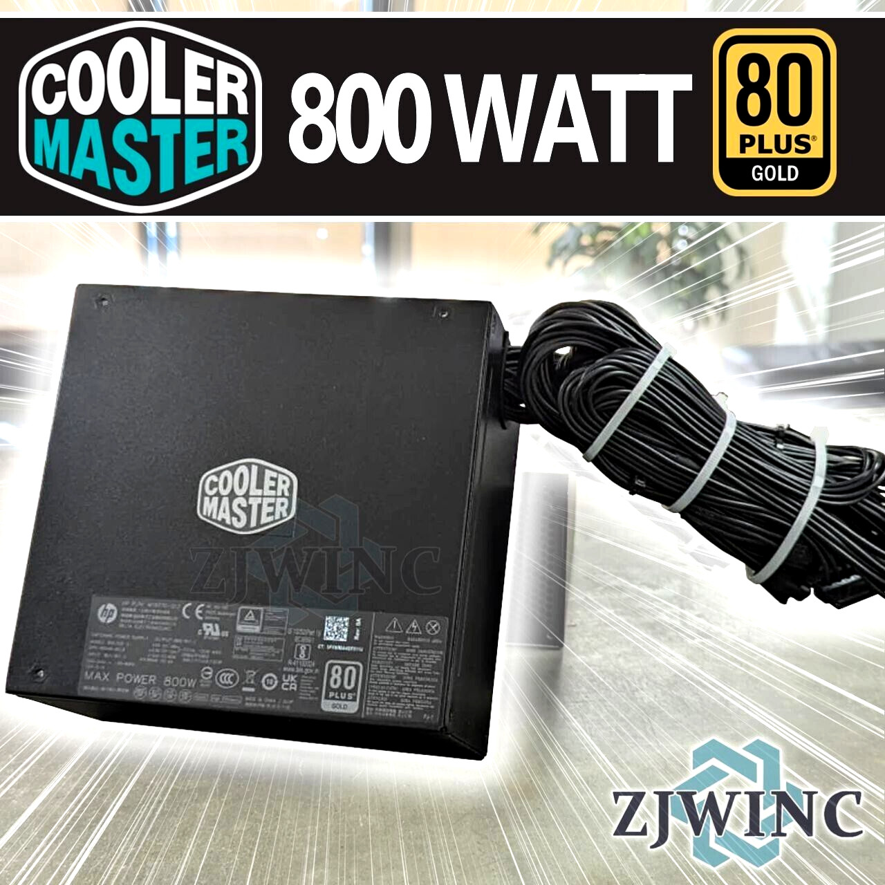 800W Cooler Master ATX Gaming Power Supply Unit/PSU 80 plus GOLD DPS-800AB-60 B