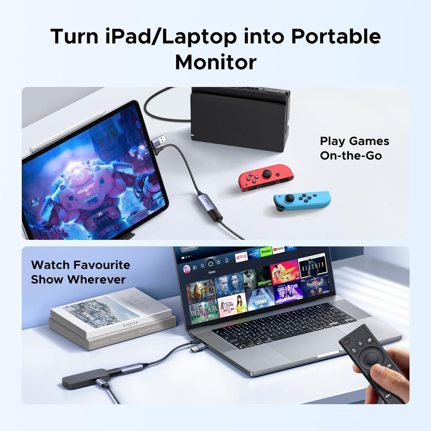 Lightweight 4K HDMI Capture Card – USB-A/C Compatible for Gaming & Streaming